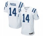 Indianapolis Colts #14 Zach Pascal Elite White Football Jersey