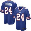 Buffalo Bills #24 Leonard Johnson Game Royal Blue Team Color NFL Jersey