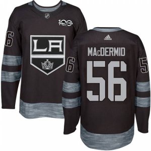 Los Angeles Kings #56 Kurtis MacDermid Premier Black 1917-2017 100th Anniversary NHL Jersey