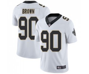 New Orleans Saints #90 Malcom Brown White Vapor Untouchable Limited Player Football Jersey