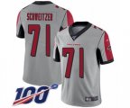 Atlanta Falcons #71 Wes Schweitzer Limited Silver Inverted Legend 100th Season Football Jersey