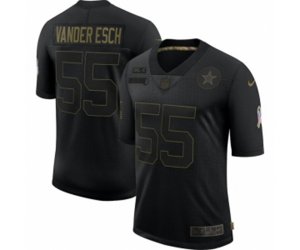 Dallas Cowboys #55 Leighton Vander Esch 2020 Salute To Service Limited Jersey Black