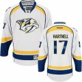 Nashville Predators #17 Scott Hartnell Authentic White Away NHL Jersey