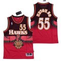 Atlanta Hawks #55 Dikembe Mutombo 1990 Red Hardwood Classics Soul Swingman Throwback Jersey