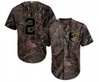 Baltimore Orioles #2 J.J. Hardy Authentic Camo Realtree Collection Flex Base Baseball Jersey