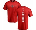 Houston Rockets #7 Carmelo Anthony Red Backer T-Shirt