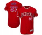 Los Angeles Angels of Anaheim #37 Cody Allen Red Alternate Flex Base Authentic Collection Baseball Jersey