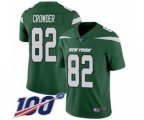 New York Jets #82 Jamison Crowder Green Team Color Vapor Untouchable Limited Player 100th Season Football Jersey