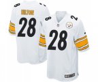 Pittsburgh Steelers #28 Mike Hilton Game White Football Jersey