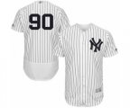 New York Yankees Thairo Estrada White Home Flex Base Authentic Collection Baseball Player Jersey