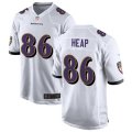 Baltimore Ravens Retired Player #86 Todd Heap Nike White Vapor Limited Player Jersey
