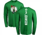 Boston Celtics #3 Dennis Johnson Kelly Green Backer Long Sleeve T-Shirt