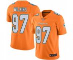 Miami Dolphins #97 Christian Wilkins Limited Orange Rush Vapor Untouchable Football Jersey