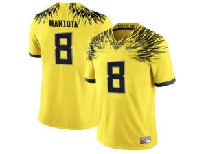 2016 Men\'s Oregon Duck Marcus Mariota #8 College Football Electric Lightning Limited Jerseys - Yellow