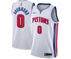 Detroit Pistons #0 Andre Drummond Swingman White Home Basketball Jersey - Association Edition