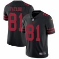 San Francisco 49ers #81 Trent Taylor Black Vapor Untouchable Limited Player NFL Jersey