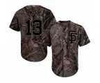 San Francisco Giants #13 Will Smith Authentic Camo Realtree Collection Flex Base Baseball Jersey