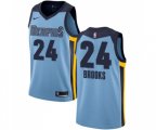 Memphis Grizzlies #24 Dillon Brooks Authentic Light Blue Basketball Jersey Statement Edition