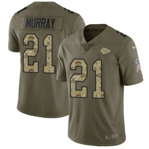 Kansas City Chiefs #21 Eric Murray Limited Olive Camo 2017 Salute to Service NFL Jersey