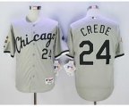 Chicago White Sox #24 Joe Crede Grey 2005 World Series Stitched Baseball Jersey[Crede]