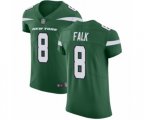 New York Jets #8 Luke Falk Green Team Color Vapor Untouchable Elite Player Football Jersey