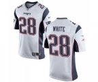 New England Patriots #28 James White Game White Football Jersey