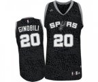 San Antonio Spurs #20 Manu Ginobili Swingman Black Crazy Light Basketball Jersey
