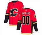 Calgary Flames Customized Authentic Red Home Hockey Jersey