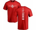 Houston Rockets #17 PJ Tucker Red Backer T-Shirt