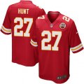 Kansas City Chiefs #27 Kareem Hunt Game Red Team Color NFL Jersey