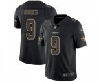 New Orleans Saints #9 Drew Brees Limited Black Rush Impact Football Jersey