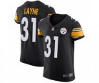 Pittsburgh Steelers #31 Justin Layne Black Team Color Vapor Untouchable Elite Player Football Jersey