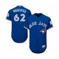 Toronto Blue Jays #62 Jacob Waguespack Blue Alternate Flex Base Authentic Collection Baseball Player Jersey