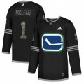 Vancouver Canucks #1 Kirk Mclean Black 1 Authentic Classic Stitched NHL Jersey