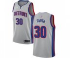 Detroit Pistons #30 Joe Smith Swingman Silver Basketball Jersey Statement Edition