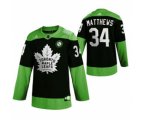 Toronto Maple Leafs #34 Auston Matthews Green Hockey Fight nCoV Limited Hockey Jersey
