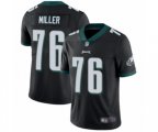 Philadelphia Eagles #76 Shareef Miller Black Alternate Vapor Untouchable Limited Player Football Jersey