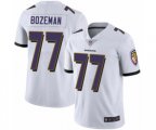 Baltimore Ravens #77 Bradley Bozeman White Vapor Untouchable Limited Player Football Jersey