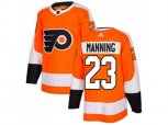 Adidas Philadelphia Flyers #23 Brandon Manning Orange Home Authentic Stitched NHL Jersey
