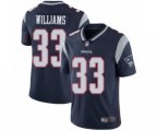 New England Patriots #33 Joejuan Williams Navy Blue Team Color Vapor Untouchable Limited Player Football Jersey