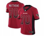 Atlanta Falcons #70 Jake Matthews Limited Red Rush Drift Fashion Football Jersey