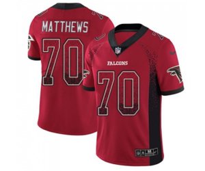 Atlanta Falcons #70 Jake Matthews Limited Red Rush Drift Fashion Football Jersey