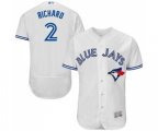 Toronto Blue Jays #2 Clayton Richard White Home Flex Base Authentic Collection Baseball Jersey