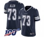 Dallas Cowboys #73 Larry Allen Navy Blue Team Color Vapor Untouchable Limited Player 100th Season Football Jersey