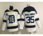 MLB detroit tigers #35 verlander white jerseys[pullover hooded sweatshirt]