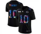 Chicago Bears #10 Mitchell Trubisky Multi-Color Black 2020 NFL Crucial Catch Vapor Untouchable Limited Jersey