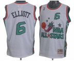 San Antonio Spurs #6 Sean Elliott Swingman White 1996 All Star Throwback Basketball Jersey