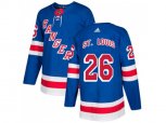 Adidas New York Rangers #26 Martin St.Louis Royal Blue Home Authentic Stitched NHL Jersey