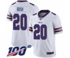 Buffalo Bills #20 Rafael Bush White Vapor Untouchable Limited Player 100th Season Football Jersey