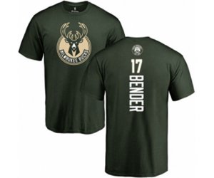 Milwaukee Bucks #17 Dragan Bender Green Backer T-Shirt